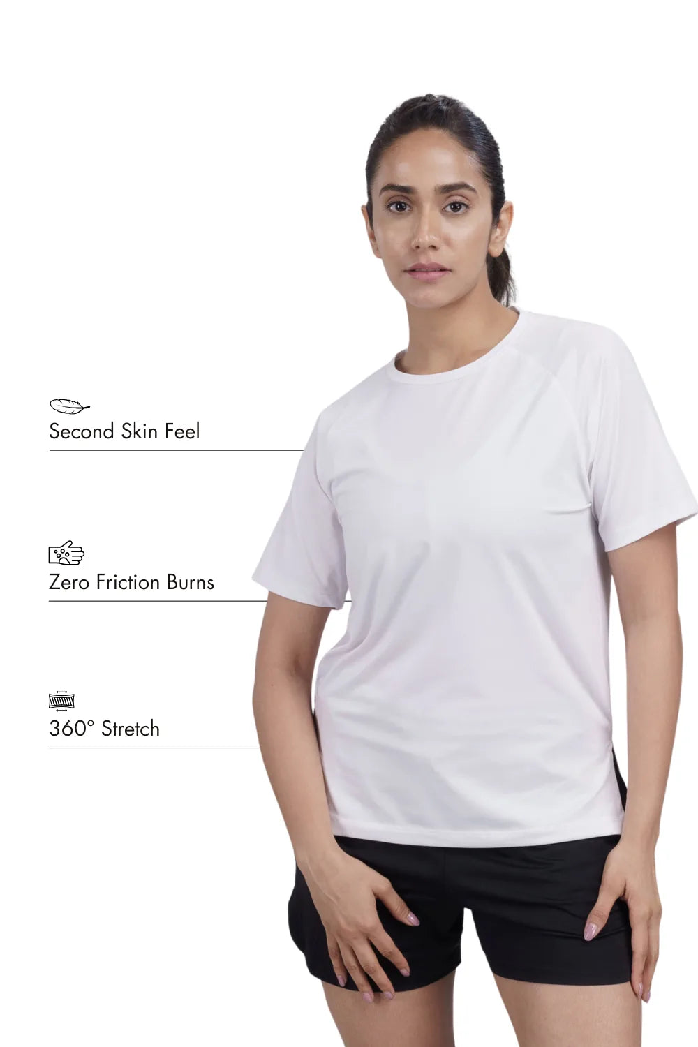 Bio Active Tee – EcoCiclo™ Biodegradable Polyester (Chalk)