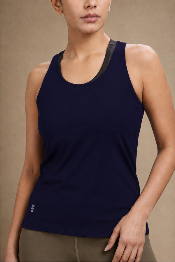 Bio Active Tank – EcoCiclo™ Biodegradable Polyester (Midnight Navy)