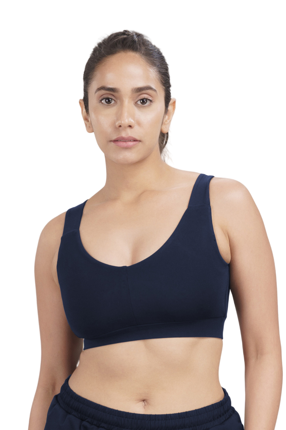 U-Neck Active Bra (Midnight Navy)