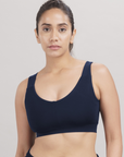 U-Neck Active Bra (Midnight Navy)