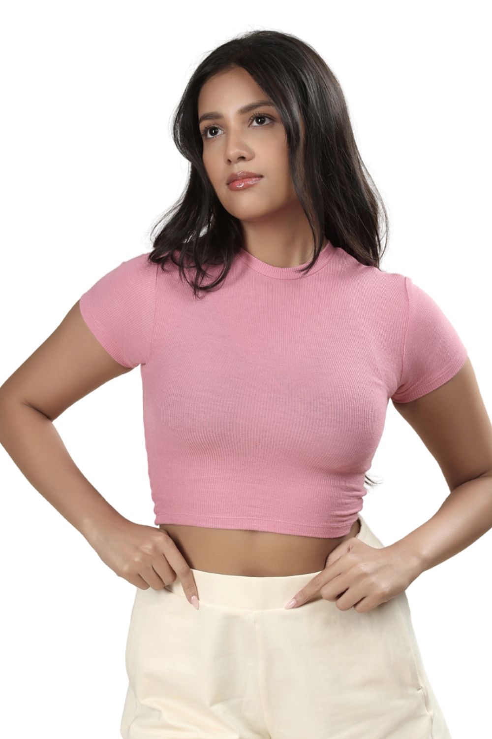 Bamboo Crop Top (Wild Rose)