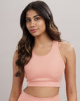 Racerback Active Bra (Peach)