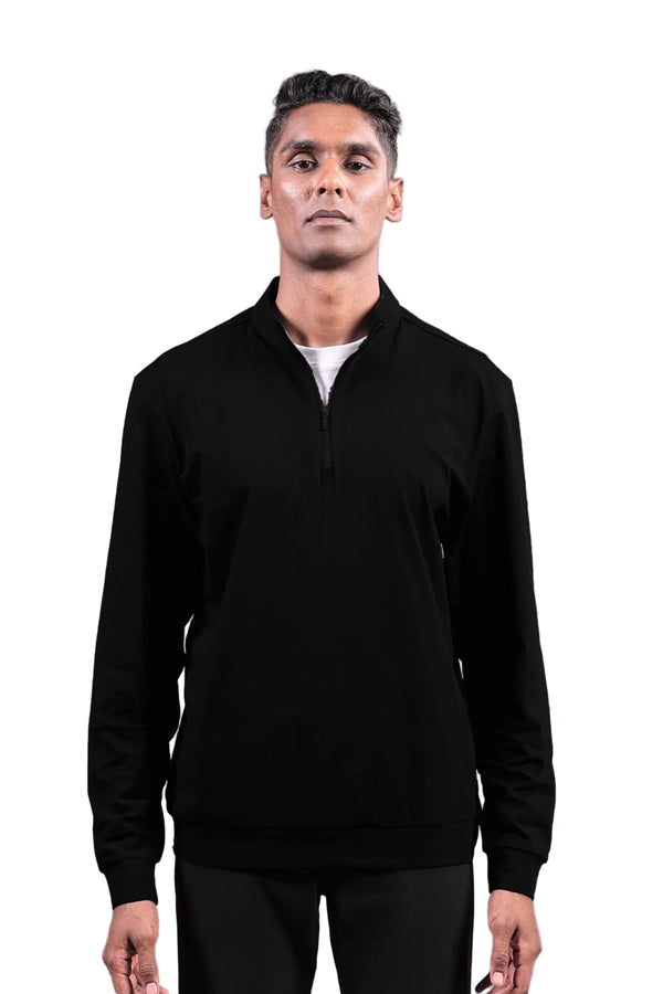 Quarter Zip Jacket (Carbon Black)