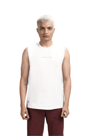 Men’s Bio Sports Tank – EcoCiclo™ Biodegradable Polyester (Chalk)