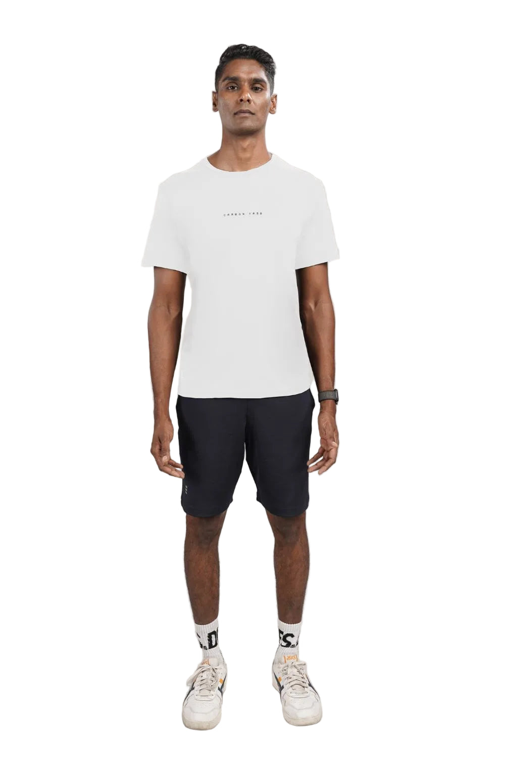 Men’s Bio Sports T-Shirt – EcoCiclo™ Biodegradable Polyester (Chalk)