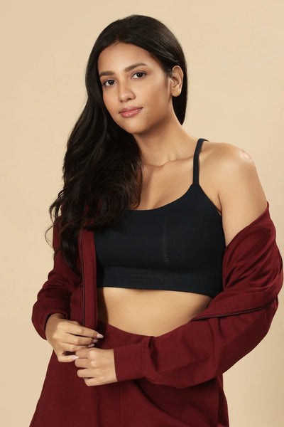 Bamboo strappy top (Midnight Navy)