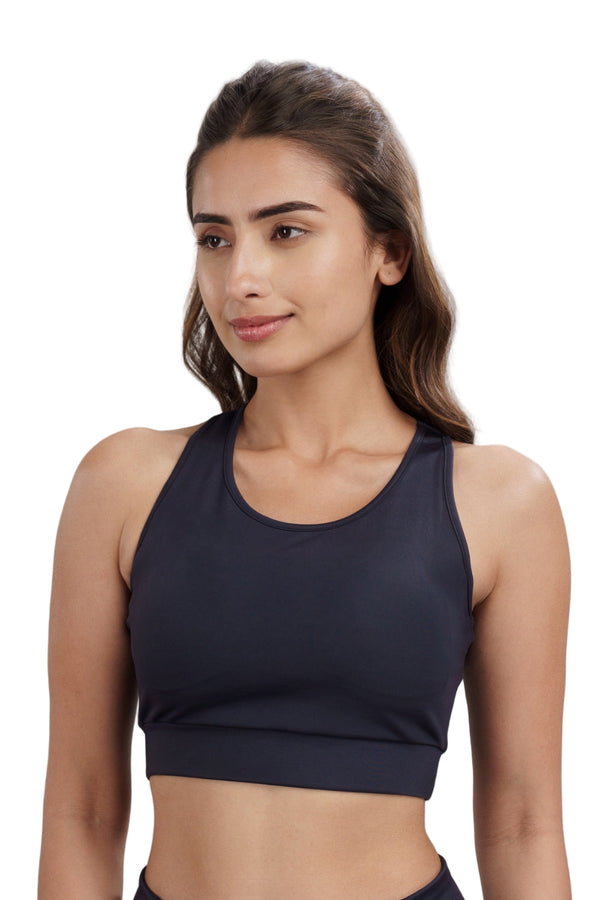 Racerback Active Bra (Midnight Navy)
