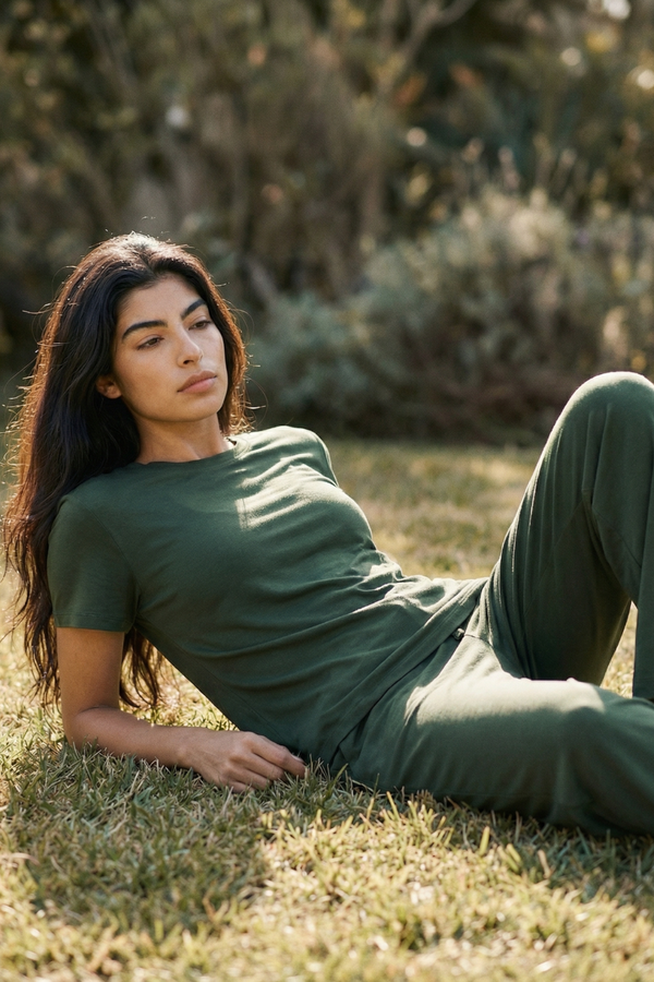 Women’s Bamboo Lounge Set (Pine Green)