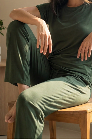 Bamboo Lounge Pant (Pine Green)