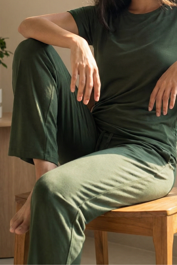 Bamboo Lounge Pant (Pine Green)