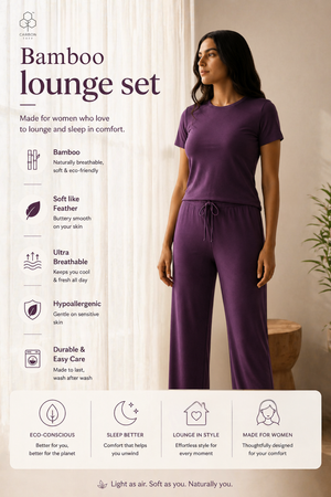 Women’s Bamboo Lounge Set (Plum)