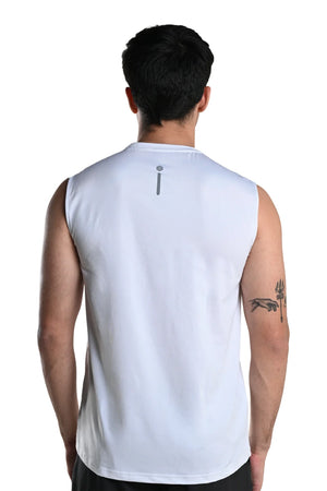 Men’s Bio Sports Tank – EcoCiclo™ Biodegradable Polyester (Chalk)