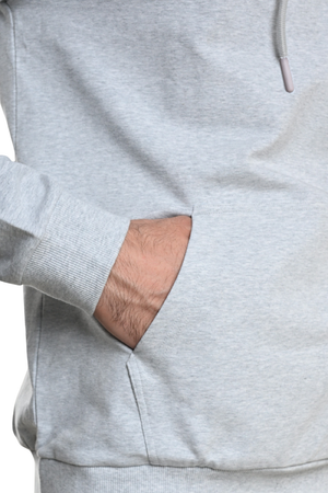 Carbon Hoodie – Men’s Organic Cotton Hoodie (Mist Melange)