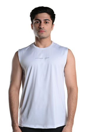 Men’s Bio Sports Tank – EcoCiclo™ Biodegradable Polyester (Chalk)