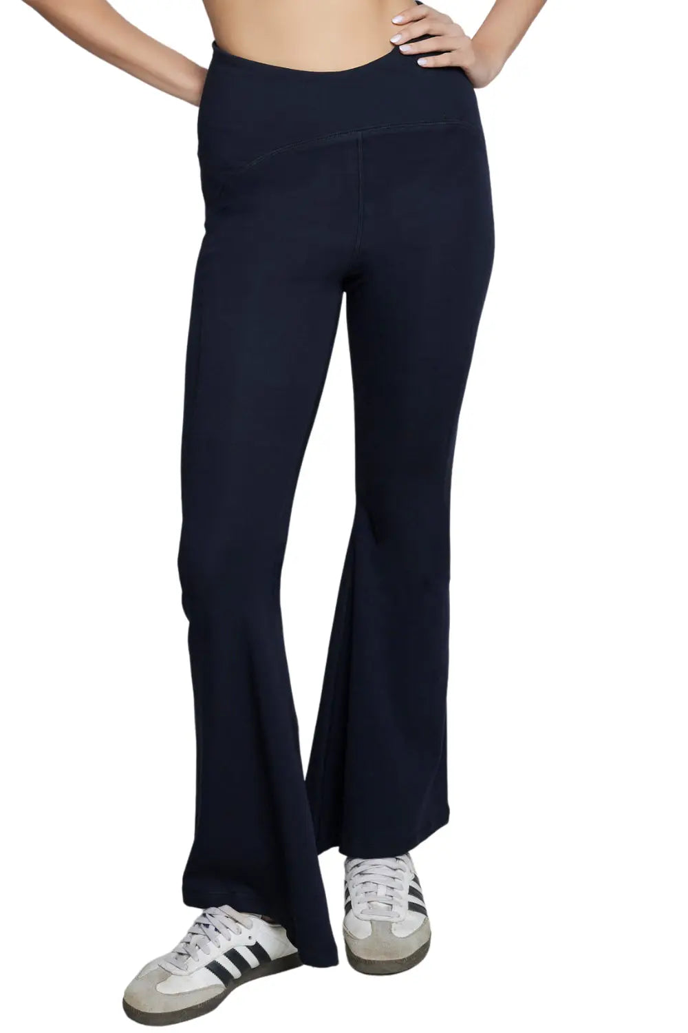 Organic Cotton Flare Pant (Carbon Black)