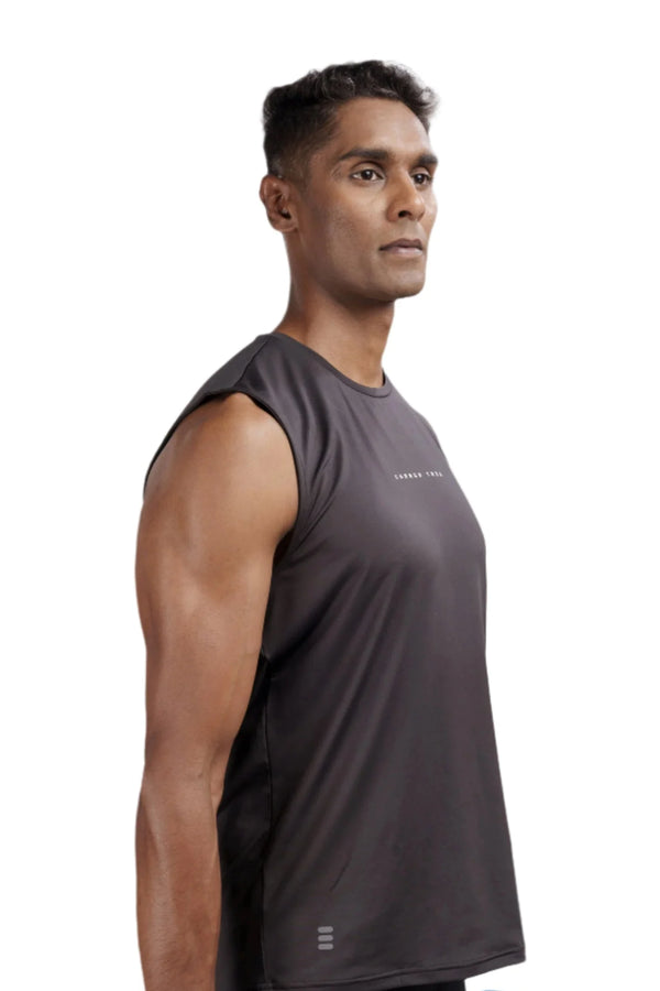 Men’s Bio Sports Tank – EcoCiclo™ Biodegradable Polyester (Coal Grey)