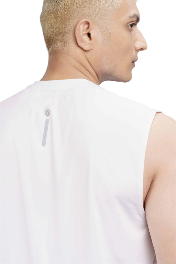 Men’s Bio Sports Tank – EcoCiclo™ Biodegradable Polyester (Chalk)