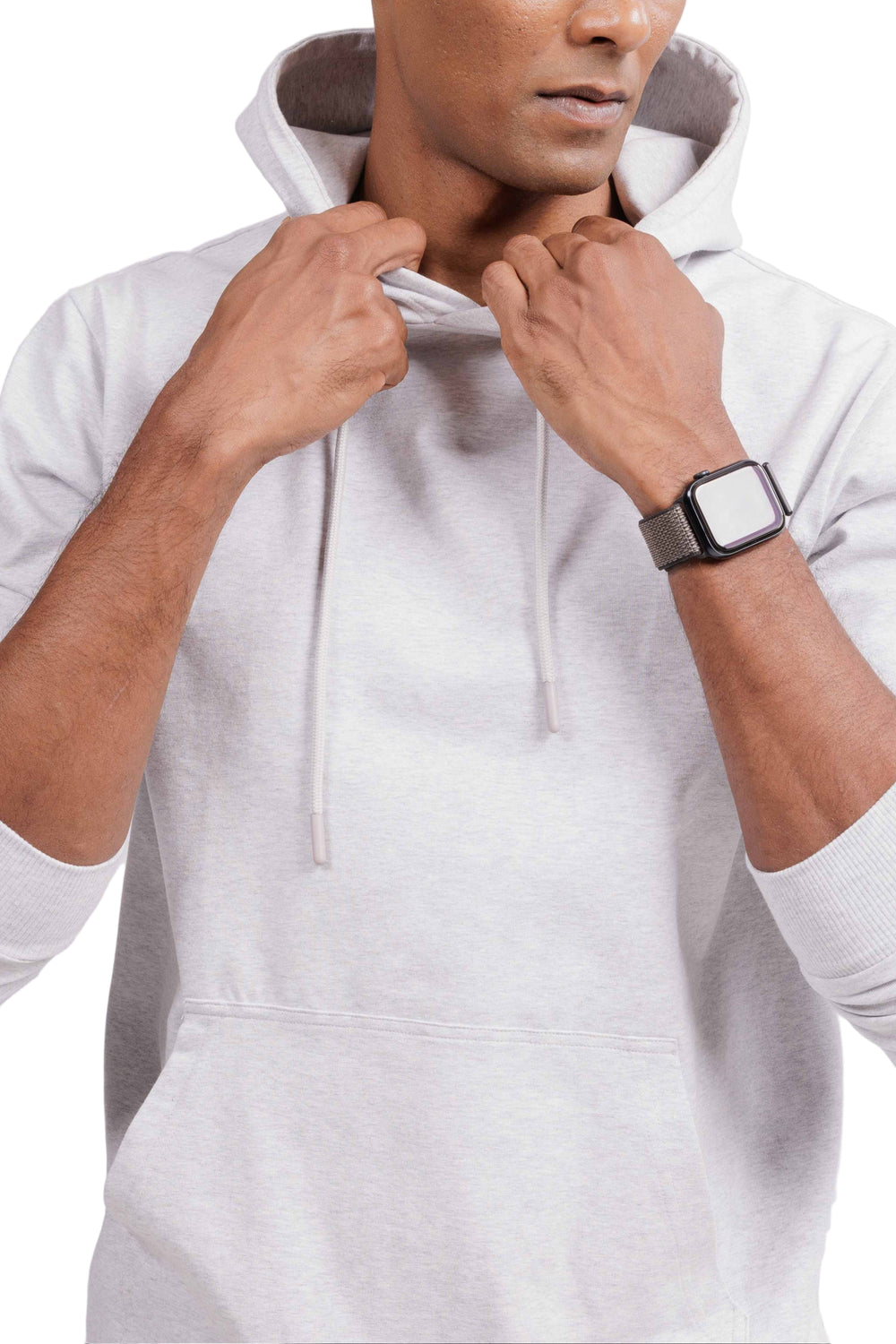 Carbon Hoodie – Men’s Organic Cotton Hoodie (Mist Melange)