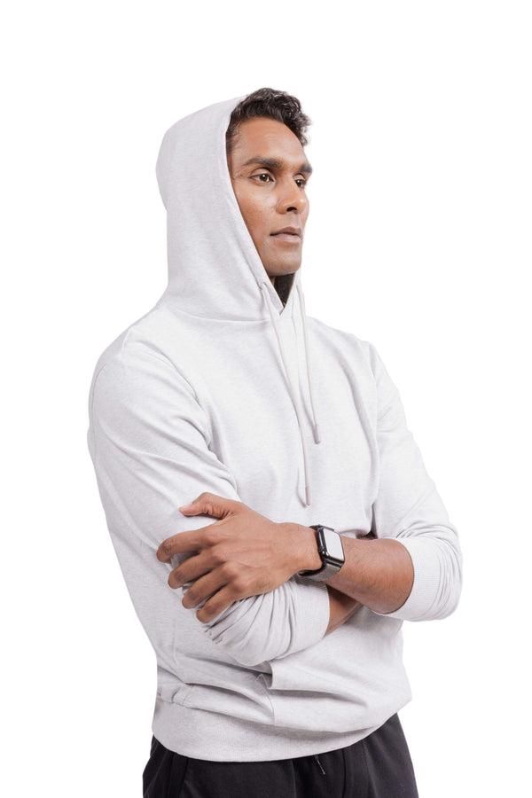 Carbon Hoodie – Men’s Organic Cotton Hoodie (Mist Melange)