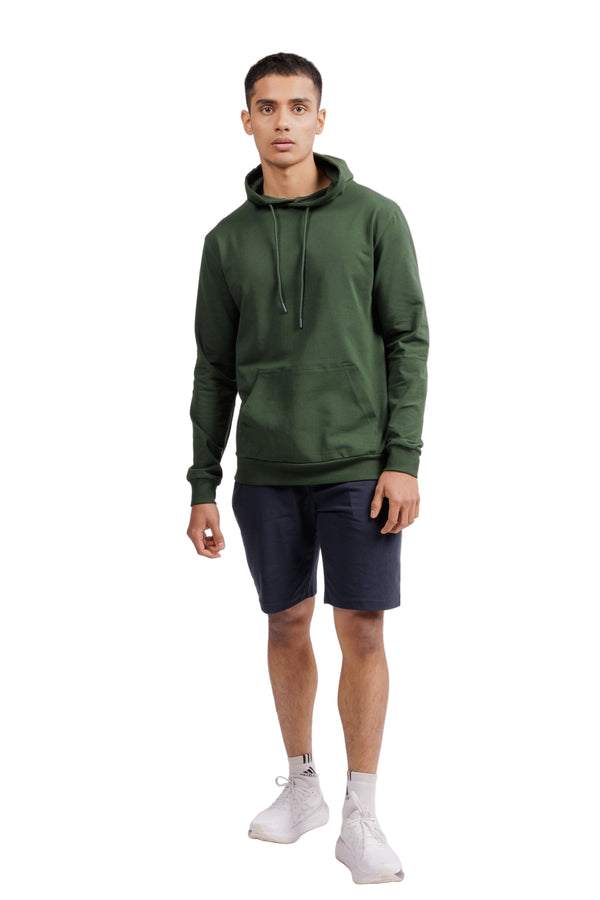 Carbon Hoodie – Men’s Organic Cotton Hoodie (Pine Green)