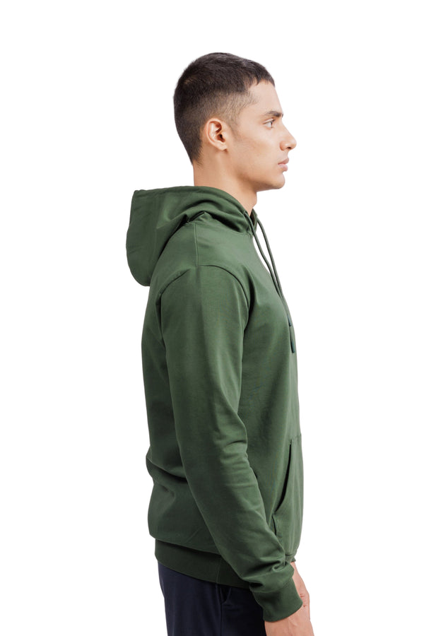 Carbon Hoodie – Men’s Organic Cotton Hoodie (Pine Green)