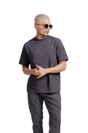 Oversized Carbon T-shirt (Charcoal Melange)