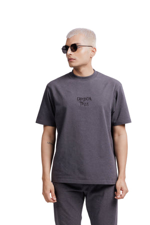 Oversized Carbon T-shirt (Charcoal Melange)