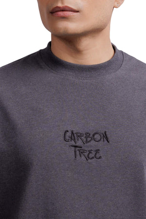 Oversized Carbon T-shirt (Charcoal Melange)
