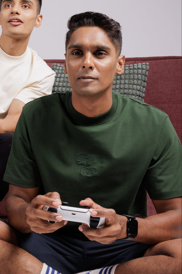 Oversized Carbon T-shirt (Pine Green)