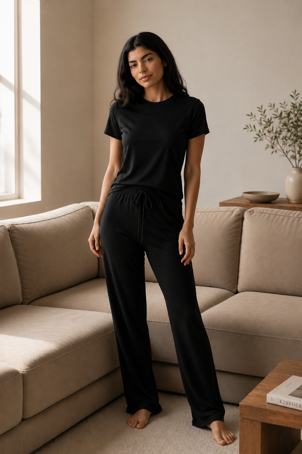 Women’s Bamboo Lounge Set (Carbon-Black)