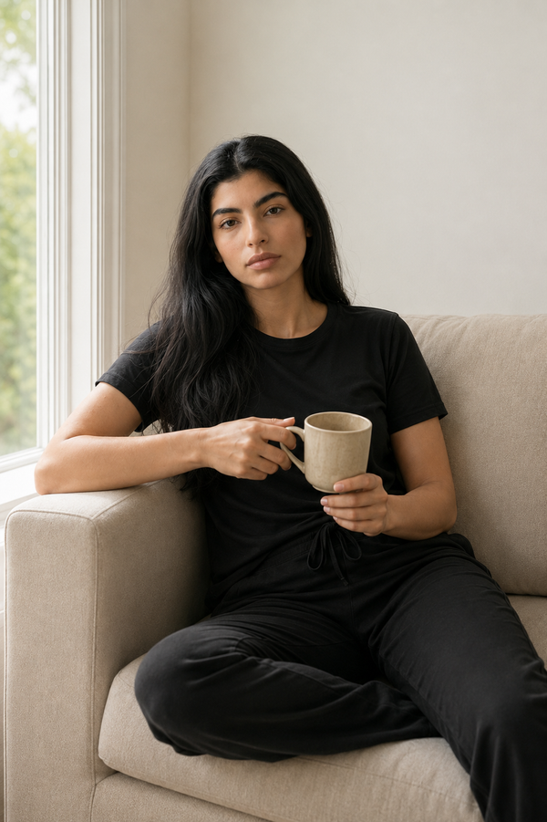 Women’s Bamboo Lounge Set (Carbon-Black)