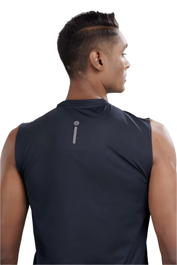 Men’s Bio Sports Tank – EcoCiclo™ Biodegradable Polyester (Midnight Navy)