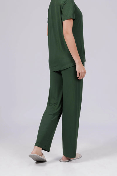 Bamboo Lounge Pant (Pine Green)