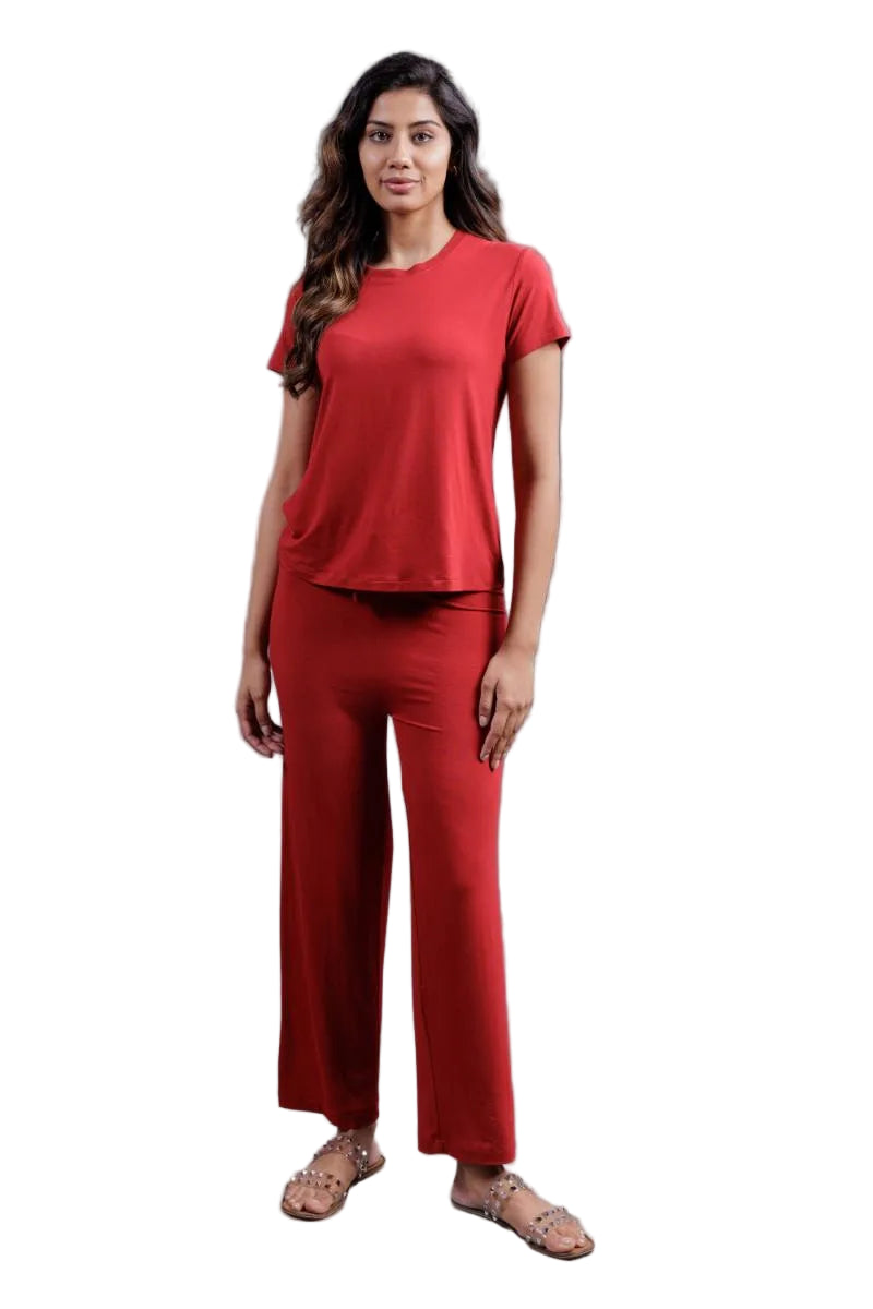 Bamboo Lounge Pant (Bold Red)