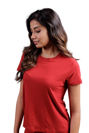 Women’s Bamboo T-Shirt (Bold Red)