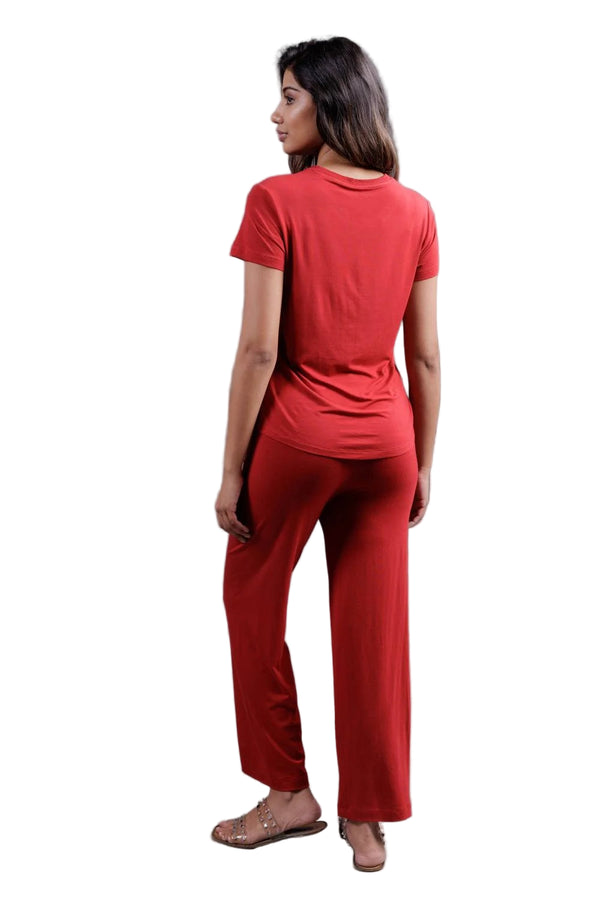 Bamboo Lounge Pant (Bold Red)
