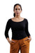 Full Sleeve Bamboo Top (Carbon Black)