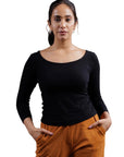 Full Sleeve Bamboo Top (Carbon Black)