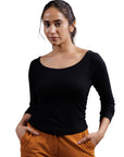 Full Sleeve Bamboo Top (Carbon Black)