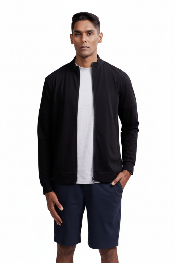 Full Zipper Jacket (Carbon Black)