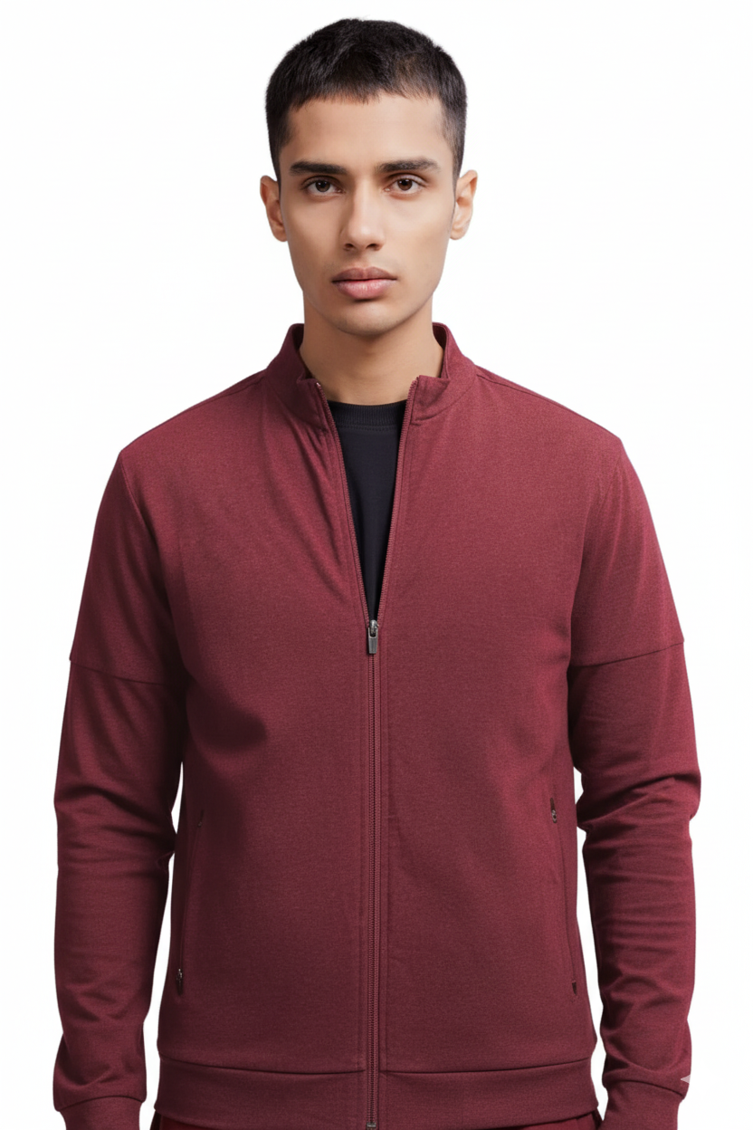 Full Zipper Jacket (Sangria)