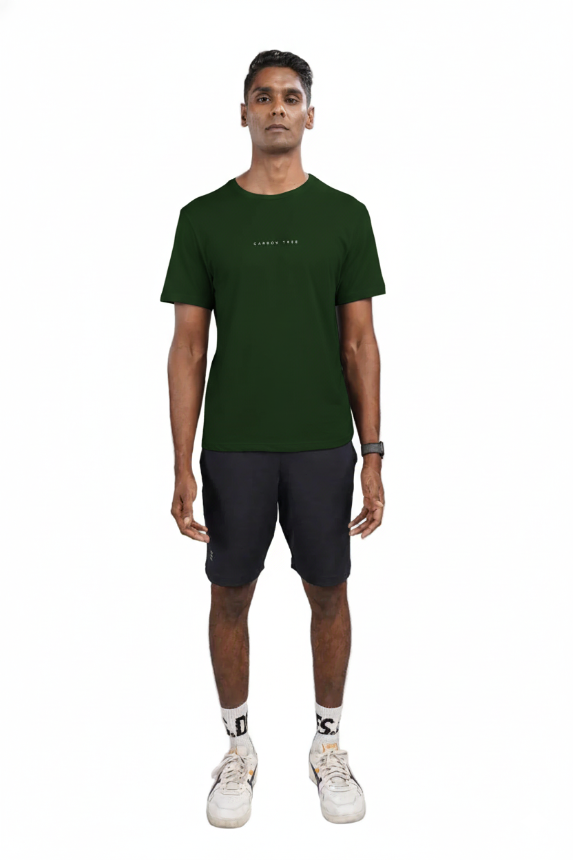 Men’s Bio Sports T-Shirt – EcoCiclo™ Biodegradable Polyester (Pine Green)