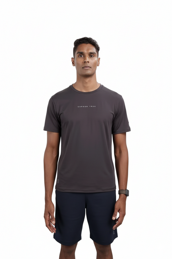 Men’s Bio Sports T-Shirt – EcoCiclo™ Biodegradable Polyester (Coal Grey)