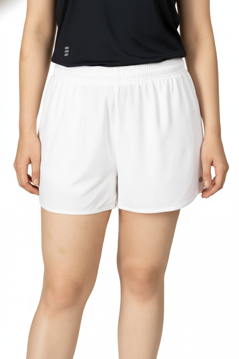 Bio Active Shorts – EcoCiclo™ Biodegradable Polyester (Chalk)