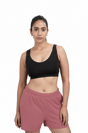 Bio Active Shorts – EcoCiclo™ Biodegradable Polyester (Mauve Wood)