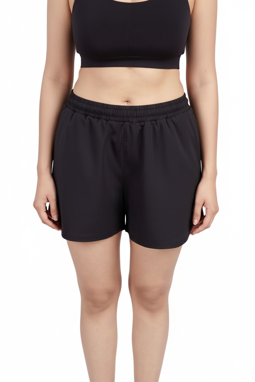 Bio Active Shorts – EcoCiclo™ Biodegradable Polyester (Carbon Black)