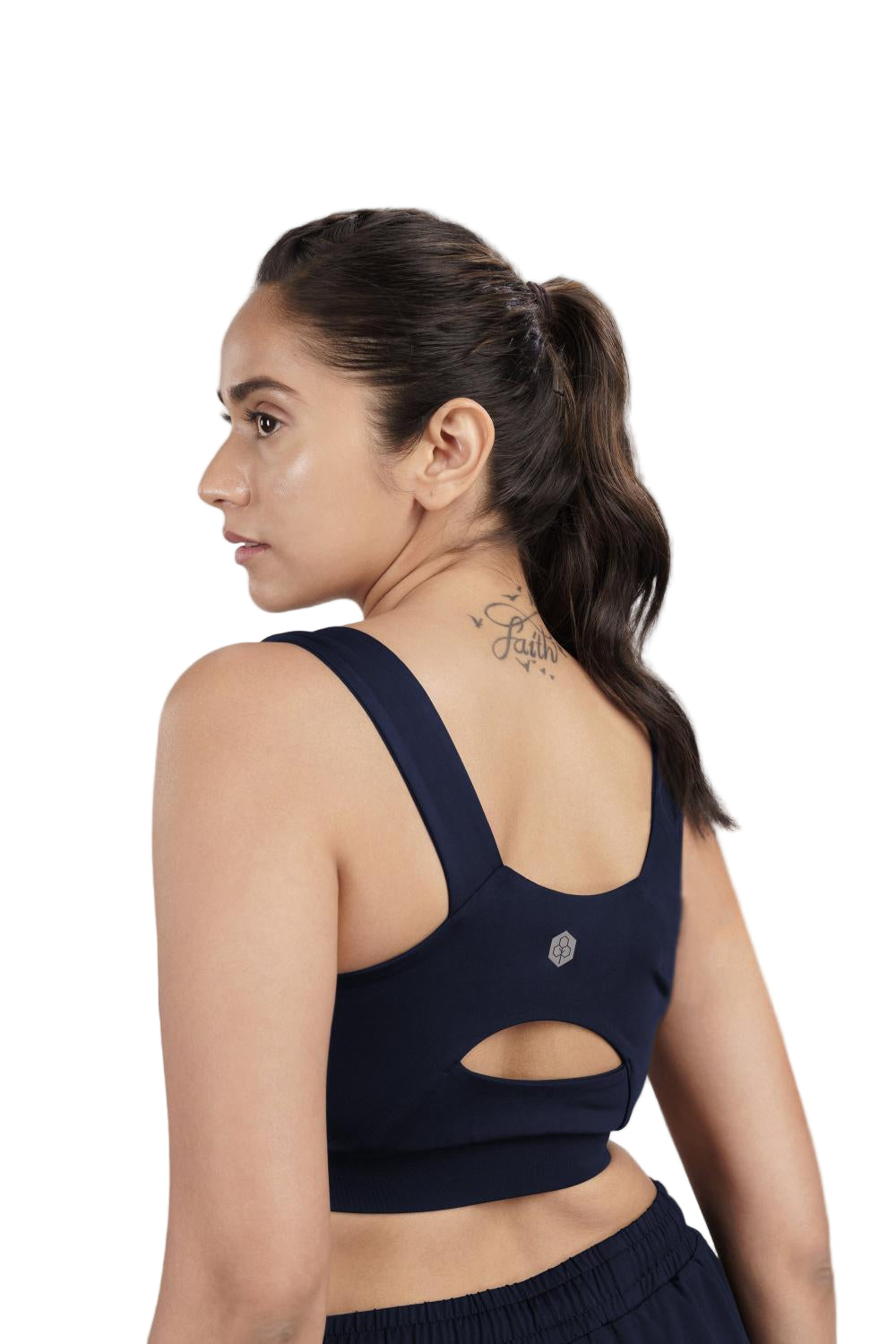 U-Neck Active Bra (Midnight Navy)