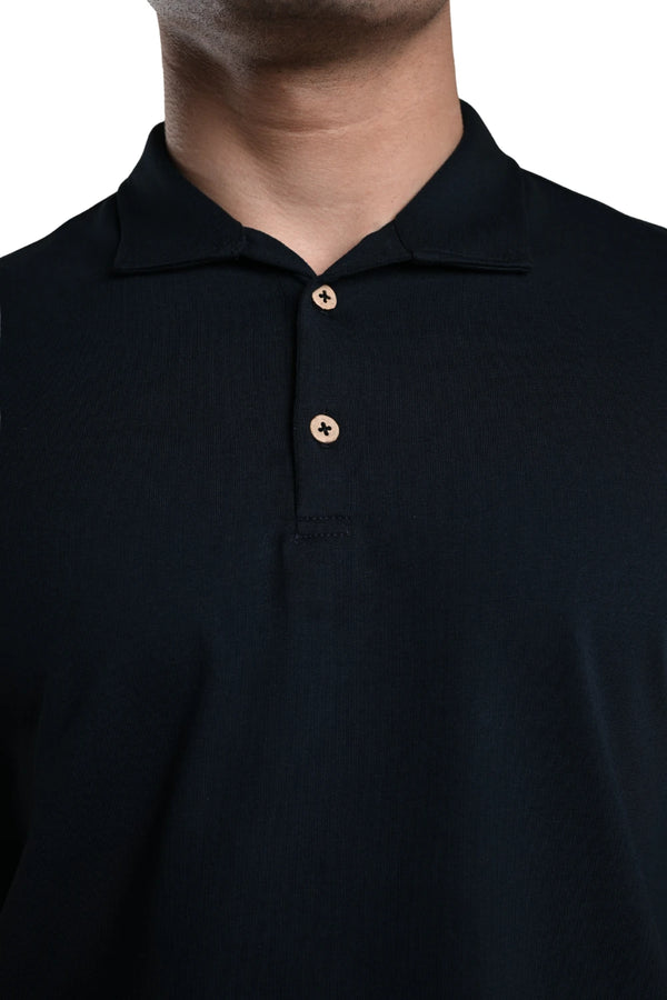 Full Sleeve Polo (Midnight Navy)