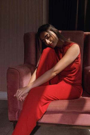 Bamboo Lounge Pant (Bold Red)