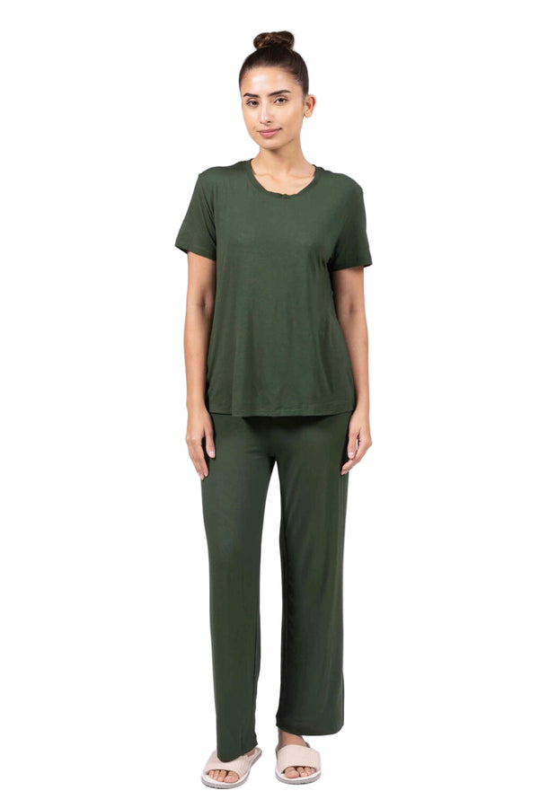 Bamboo Lounge Pant (Pine Green)
